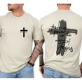 thumbnail image 5 of Unisex Christian Graphic T-Shirt, “There Is Power in the Name of Jesus” Double-Sided Faith Tee with Cross Design, Inspirational Cotton Shirt, Sizes S–5XL, 5 of 7