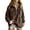 Coffee#12, variant on Sweatshirt for Women Flannel Quarter Zip Turn Down Collar Hoodless Tops Long SLeeve Loose fits Lady Blouses Fall Outfitss