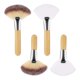 thumbnail image 1 of 4 brochas de maquillaje faciales con mango de madera para mujer, cerdas suaves y esponjosas, aplicador de arcilla y barro facial, herramientas de belleza., 1 of 7