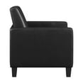 thumbnail image 4 of Julio Upholstered Accent Chair with Track Arms Black, 4 of 6