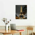 thumbnail image 3 of Shiartex Paris Cityscape Canvas Wall Art Eiffel Tower at Night Canvas Picture  Print Gallery Wrap Modern Home Decor Framed Ready to Hang 16x20 in/12x16 in, 3 of 5