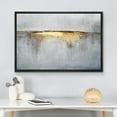 thumbnail image 3 of wall26 Framed Canvas Print Wall Art Minimal Gray Orange Pastel Paint Stroke Collage Abstract Shapes Illustrations Modern Art Decorative Contemporary for Living Room, Bedroom, Office - 16x24 Black, 3 of 5