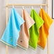 thumbnail image 4 of Juego de 4 toallas de baño suaves para niños, 4 colores, 100 % algodón, toallas faciales, toalla de baño para bebés y niños (25 x 50 cm, animales coloridos)., 4 of 6