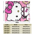 thumbnail image 2 of Hello Kitty Blanket, Super Soft Throw Blanket, Cozy Flannel Blankets For Boys Girls, Warm Blankets For Couch Sofa Bed, 50"X40", 2 of 9