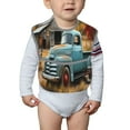 thumbnail image 6 of Zufioo Vintage Truck Farm Scene Print Toddler Adjustable Waterproof Bib, 11.6x15 Inch Feeding Bib Suitable for 6-24 Month Babies, 6 of 8