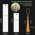 thumbnail image 3 of Dytern DIY 1 Set of Blank Bookmarks DIY Page Markers Sublimation Bookmark Blank with Tassels, 3 of 11