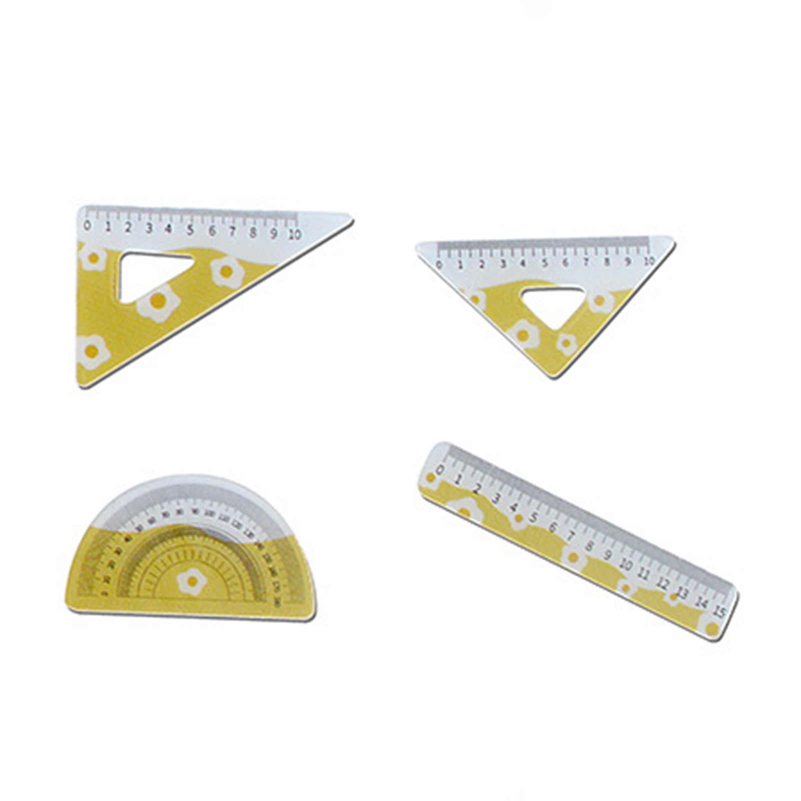Hesroicy Mini Ruler Compact Fine Workmanship Plastic Model