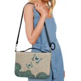 thumbnail image 6 of ZUXONGSY Boho Mandala Butterfly Print Bible Cover for Women Men Leather Bible Bag with Handle and Detachable Strap Portable Bible Holder Zippered Bible Protector, L, 6 of 7