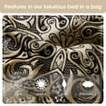thumbnail image 6 of Nanshing Prince 7 Piece Elegant Medallion Comforter Set, Navy Gold, King, 6 of 9