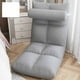 thumbnail image 3 of Sillas de Piso Plegables Silla para VideoJuegos, Sofá Plegable Y Perezoso, Sillón Con Respaldo, Chaise Lounge Ajustable, Asiento Acolchado para Interiores, Silla de Meditación, 3 of 7