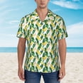 thumbnail image 2 of Haiem Banana Tree Leaves Printed Hawaiian Shirt for Men - Men’s Casual Beach Summer Shirts - Stretch Fabric with Modern Fit-3X-Large, 2 of 7