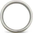 thumbnail image 2 of Titanium/14K Titanium Antiqued And Brushed With 14K Yellow Inlay 7mm Flat Band (Size 11.5) Made In China tb20-11.5, 2 of 5