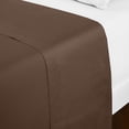 thumbnail image 2 of Mellanni California King Flat Sheet Only, Hotel Luxury Soft Microfiber Top Sheet, 1 Piece, Brown, 2 of 8