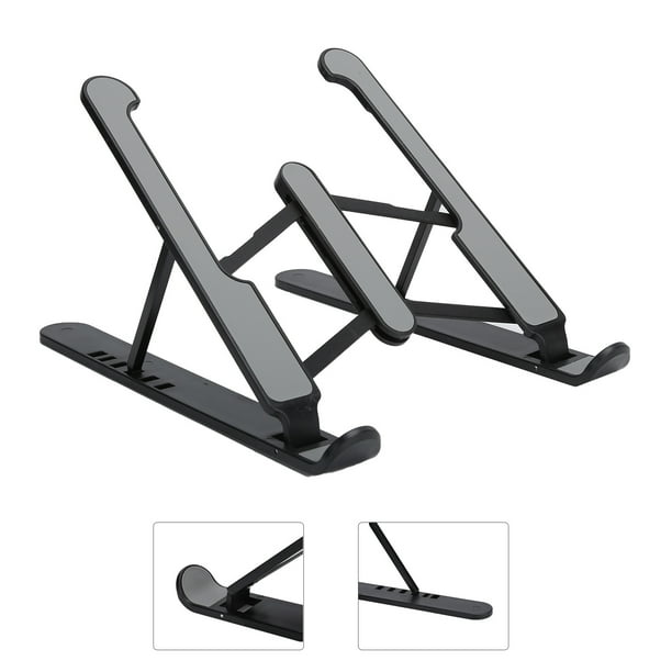 Soporte para computadora portátil, soporte para computadora portátil, base de enfriamiento de 6 niveles, extensor de escritorio, compacto y liviano