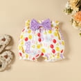 thumbnail image 5 of mgoYE Baby Girl Newborn Essentials Newborn 1 Year Bithday Outfit Clothes Romper Shorts Set Floral Summer Outfits Cute Baby Clothes Girl(White,6-9 Months), 5 of 6