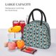 thumbnail image 5 of Fotbe PUG HEAD And Flower Bolsa de Almuerzo con Estampado, Lonchera Aislada, Contenedor de Comida Reutilizable Tipo Cooler a Prueba de Fugas, 5 of 6