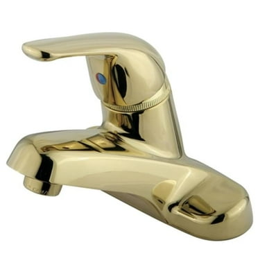 Water Saving Chatham Centerset Lavatory Faucet with Single Lever Handle, Polished Brass