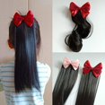 thumbnail image 3 of XINYUAN Little Girl Ponytail Girl Curly Ponytail Wig Straight Wig Ponytail Wig' V8N7, 3 of 8