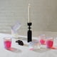 thumbnail image 4 of Juego de 6 vasos coloridos: vasos brillantes y románticos para agua, bebidas, cócteles, té y jugos., 4 of 5