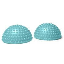 OPTP Lo Rox Domes (Pair) - Textured Balance Pods - Stability and Balance Training Equipment - Sensory and Self-Massage Tools - by Lauren Roxburgh