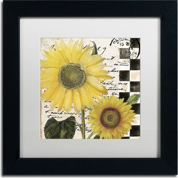 Trademark Fine Art "Late Summer I" Canvas Art by Color Bakery, White Matte, Black Frame