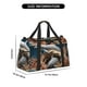 thumbnail image 3 of Fotbe Coral Fish Dolphin Bolsa de Viaje con Estampado, Bolsa de Fin de Semana para Mujer con Compartimento para Zapatos, Bolsa de Gimnasio con Bolsillo Húmedo, 3 of 7