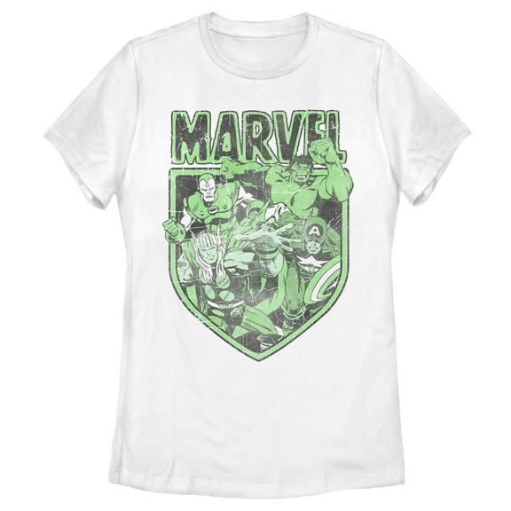 Women's Marvel Avengers Shield  Graphic Tee White Small