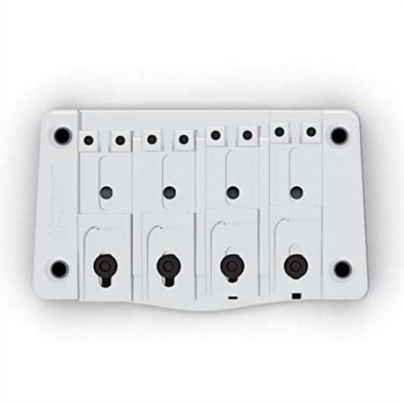 Hipshot 4-String TransTone Bass Bridge - CHROME