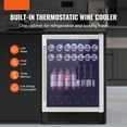 thumbnail image 2 of VEVOR 154 Bottle Wine Fridge Stainless Steel Wine Cooler with LED Light and Lock, 2 of 9