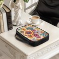 thumbnail image 3 of FKELYI Bohemian Lotus Flower Print PU Letaher Bible Cover for Women Men Church Bible Bag Carrying Book Case with Handle & Zipper Pocket Book Organizer Holder for Prayer, 3 of 6