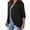 Black, variant on Womens Casual Lightweight Open Front Cardigans Soft 3/4 Sleeve Summer/Fall Ruffles Cardigan Shermie