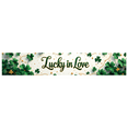 thumbnail image 3 of Lucky in Love St Patrick's Day Green Shamrock Design Backdrop Wedding Decor Event Party Banner Background Valentine's Day, 3 of 7