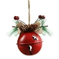 thumbnail image 2 of Christmas Jingle Bells Ornaments in Red, Christmas Tree Bells Pendant, Christmas Holiday Party Supplies for Christmas Tree Decor, Wreath, Window Memorial Ornament 4.7inch, 2 of 3