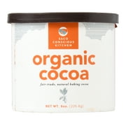 Saco Conscious Kitchen Organic Cocoa Powder, 8 oz Tub, Gluten-Free, Peanut-Free and Tree Nut-Free