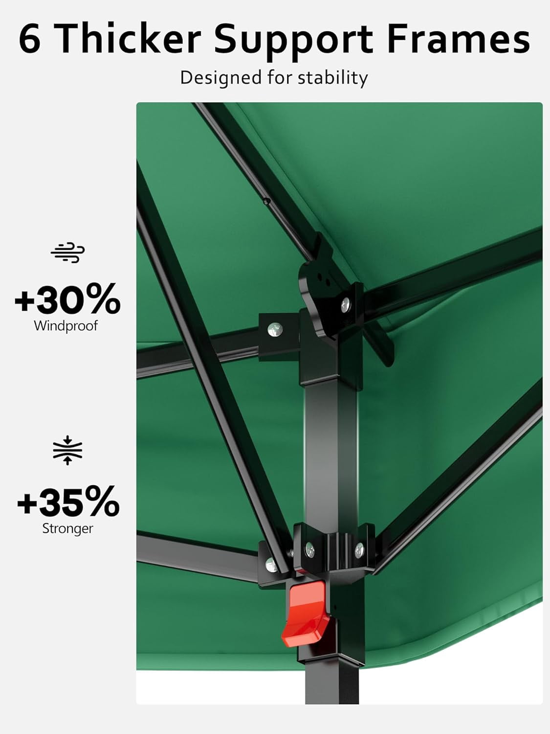 Senfot 13x13 FT Hexagonal Gazebo Instant Tent with Mosquito Netting Sun Shelter for Outdoor Patio Garden Green