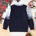 thumbnail image 6 of Toddler Boys Christmas Sweater Boys Cartoon Deer Warm Knitted Long Sleeve Knitwear Cardigan Coat Tops Size 3-4T, 6 of 8