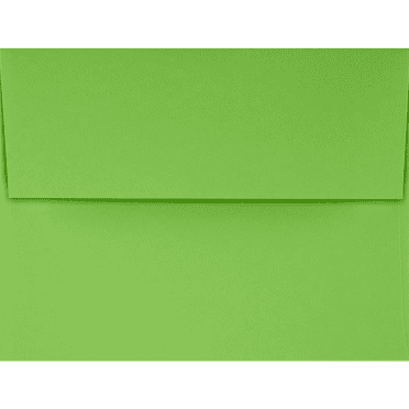 LUXPaper A4 Invitation Envelopes, 4 1/4 x 6 1/4, 80 lb. Limelight Green, 250 Pack