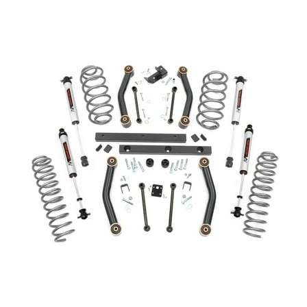 Rough Country 4" Lift Kit w/V2 Shocks for 1997-2002 Jeep Wrangler TJ 4WD - 90670