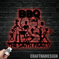 thumbnail image 2 of Craftnamesign Custom Family BBQ Time Metal Wall Decor, Grill Metal Sign, Barbecue Patio Sign, 2 of 5