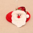 thumbnail image 3 of Gibobby Manteles Individuales Decoraciones navideñas redondas para el con patrón lindo absorbente (C, One Size), 3 of 4