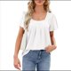 thumbnail image 2 of Blusas Tipo Túnica para Mujer, Holgadas, de Corta, con Cuello Redondo, Informales, de Verano L, 2 of 10