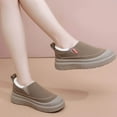 thumbnail image 3 of Suede Short Snow Boots for Women Low Top Loafers Casual Slip on Round Toe Winter Walking Shoes, 3 of 9