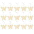 thumbnail image 4 of MLINS  50 Pcs Blank Butterfly Wood Chips Unfinished Party Decorations Craft, 4 of 8
