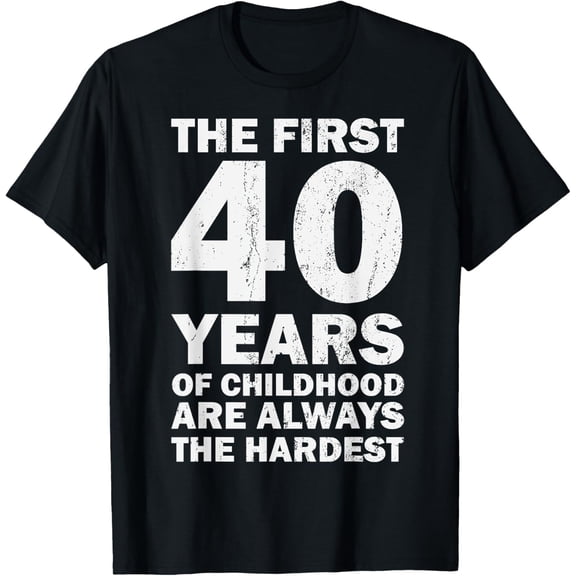 Vintage 40th Birthday Decorations Men Gag Funny 40 Birthday T-Shirt