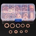 thumbnail image 4 of 200Pcs Joint Plat, Joint, Rondelle, Écrou et Boulon Cuivre Assortiment Kit, avec Boîte, 4 of 5