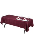 thumbnail image 1 of Linentablecloth Mantel Rectangular De Poliéster De 60 X 102 Pulgadas, Color Burdeos, 1 of 5