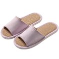 thumbnail image 4 of Wensltd Women Slippers Wide Strap Slide Slippers Open Toe House Slippers Solid Color for Summer Indoor, 4 of 6
