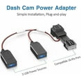 thumbnail image 3 of Pixelman GPS Dash Cam Power Adapter, (16Pin Type A Connector) Mirror Camera Radar Charger Station GPS Dashcam Charger Cable for Select Ford Bronco, F150 and More with Auto-dimming Rearview Mirror, 3 of 7