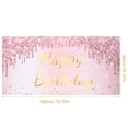 thumbnail image 2 of COMPUKAS Rose Gold Birthday Backdrop Banner for Kids Dressing Photo Prop Lightweight Polyester 18th Birthday Party Decorations, 2 of 7