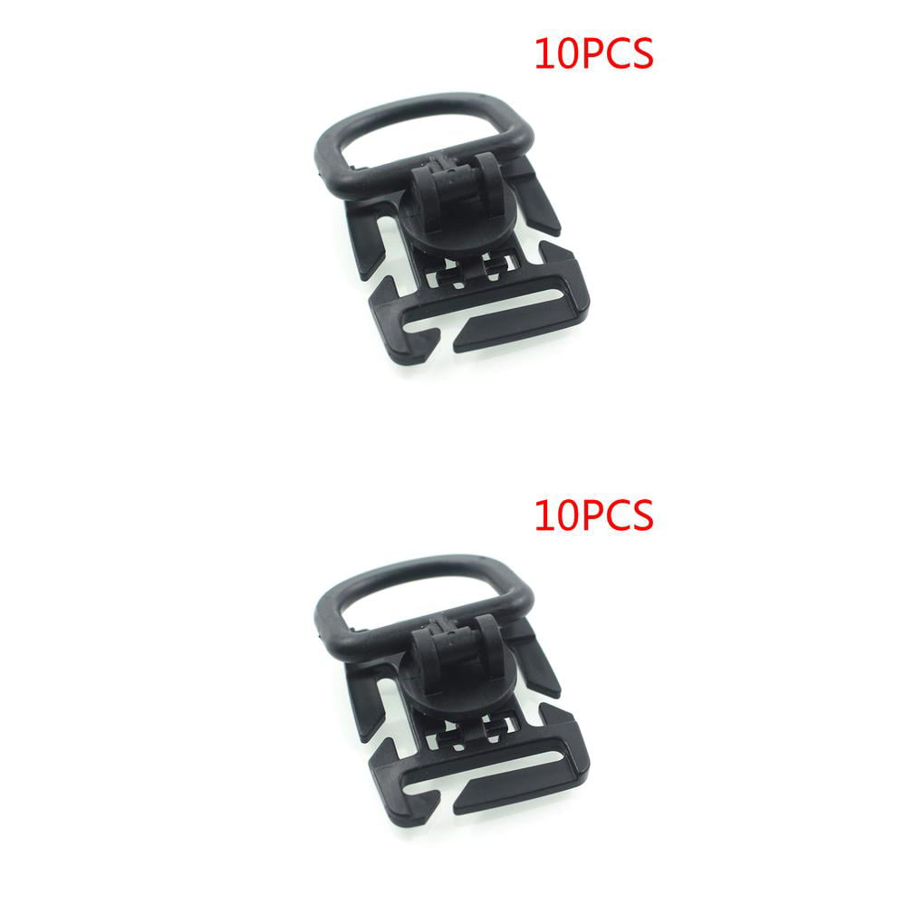1pcs/5pcs Tactical MOLLE D-Ring Locking Buckle Plastic Carabiner Belt Clip 